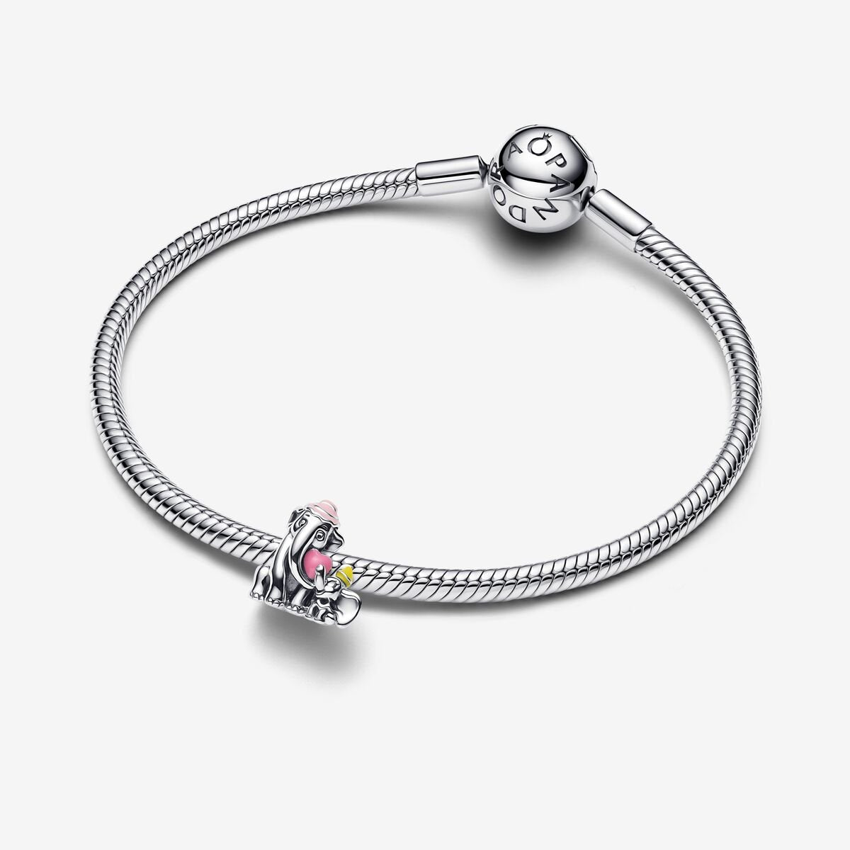 Disney Dumbo & Mum Charm Hallmarked S925 Sterling Silver