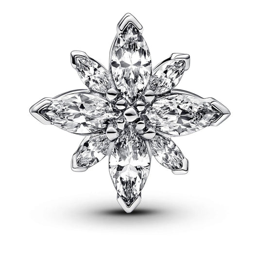 Sparkling North Star Charm Hallmarked S925 Sterling Silver