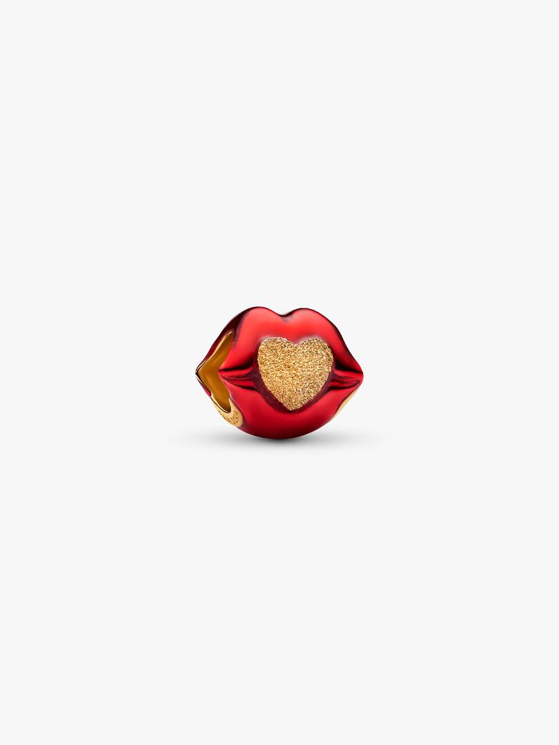 Pat McGrath The Lips of Love Bead Charm Hallmarked S925 Sterling Silver