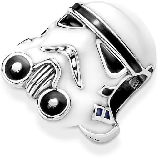 Disney Star War Stormtrooper Helmet Charm Hallmarked S925 Sterling Silver