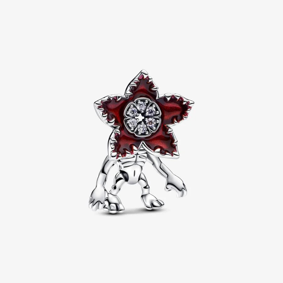 Stranger Things Moveable Demogorgon Charm Hallmarked S925 Sterling Silver