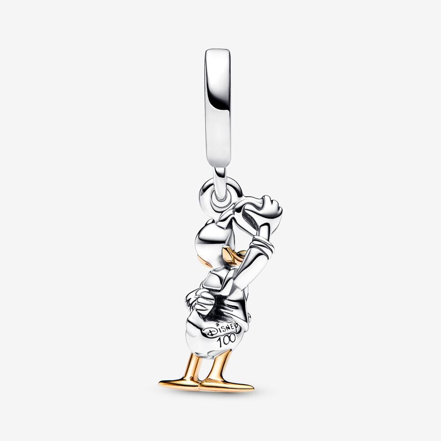 Disney  Donald Duck Dangle Charm Hallmarked S925 Sterling Silver