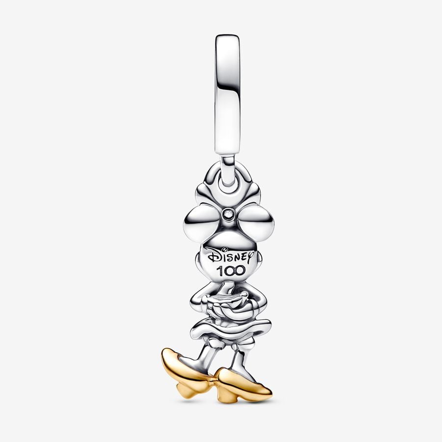Disney Minnie Mouse Dangle Charm Hallmarked S925 Sterling Silver