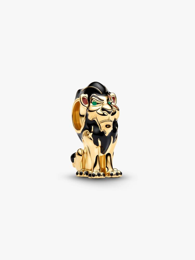 Disney Villains Scar Bead Charm Hallmarked S925 Sterling Silver