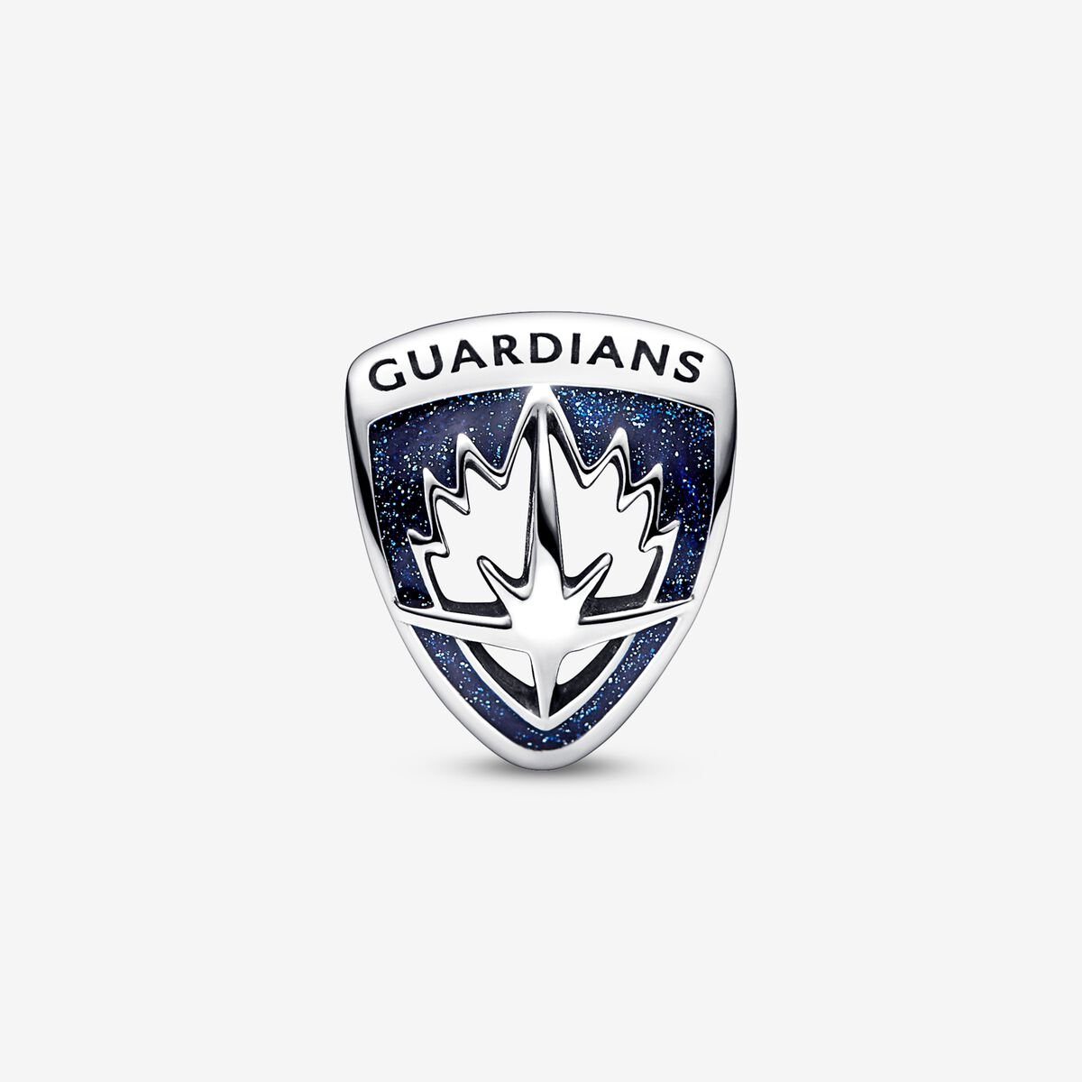 Marvel Guardians of the Galaxy Rocket Raccoon Groot Emblem Charm Hallmarked S925 Sterling Silver