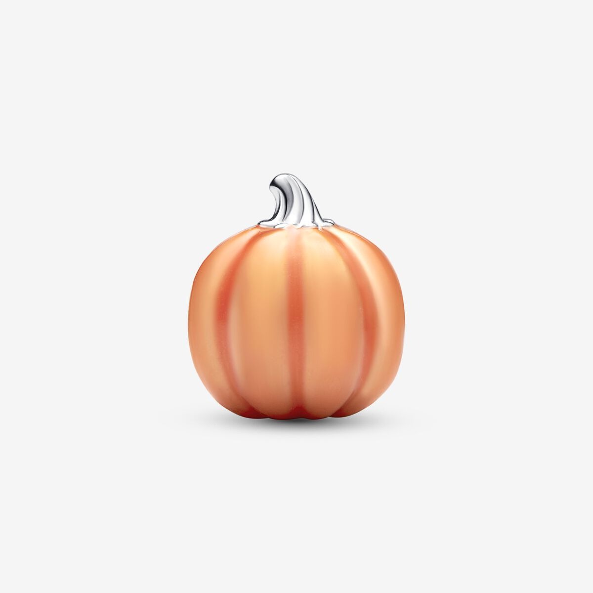 Glow-in-the-dark Spooky Pumpkin Charm Hallmarked S925 Sterling Silver
