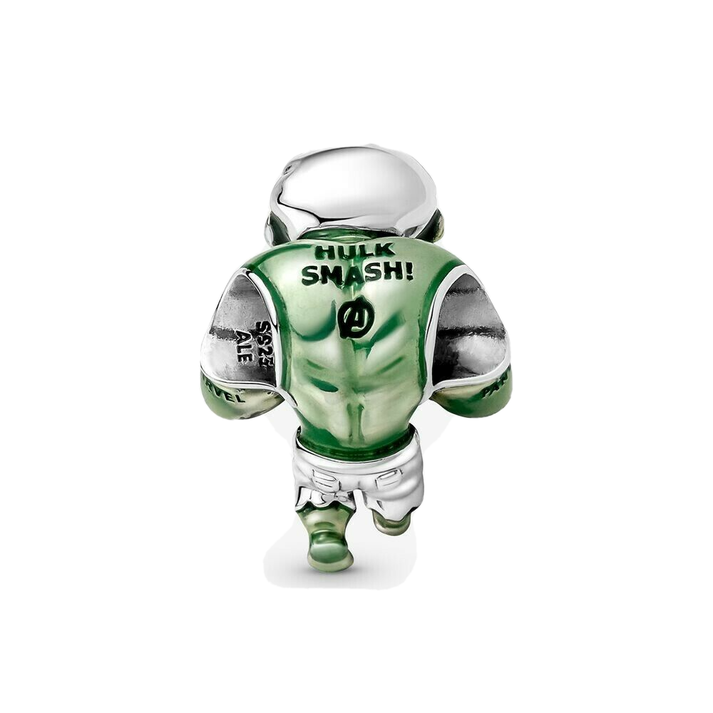 Marvel The Avengers Hulk Bead Charm Hallmarked S925 Sterling Silver
