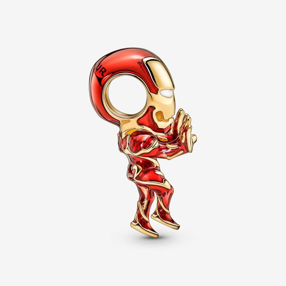 Marvel The Avengers Iron Man Bead Charm Hallmarked S925 Sterling Silver