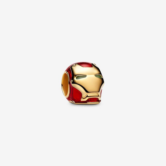 Marvel Iron Man Helmet  Charm Hallmarked S925 Sterling Silver