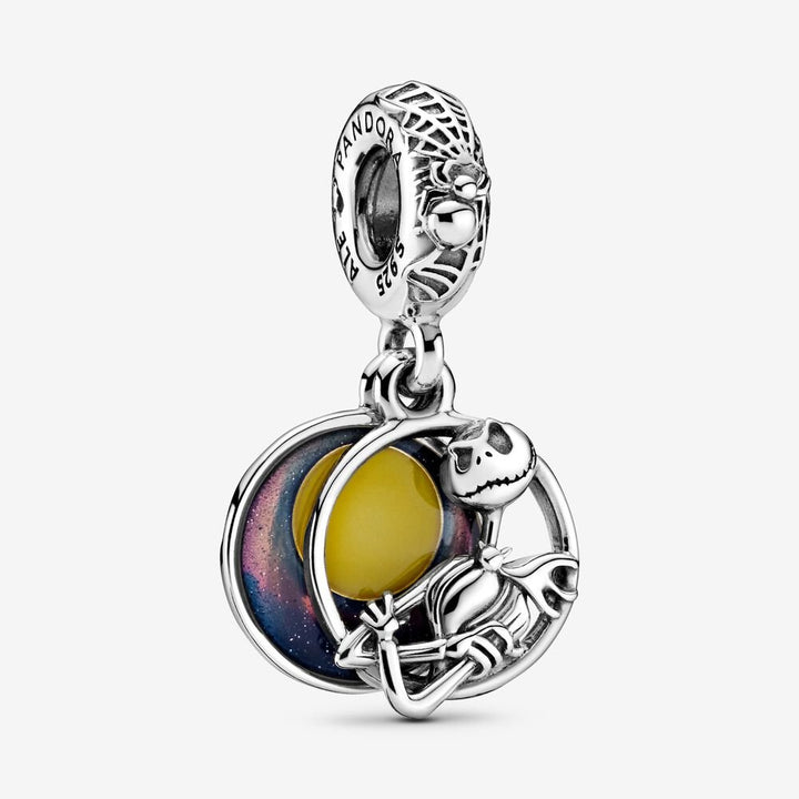 Pandora charm featuring a character with a yellow circle on a white background