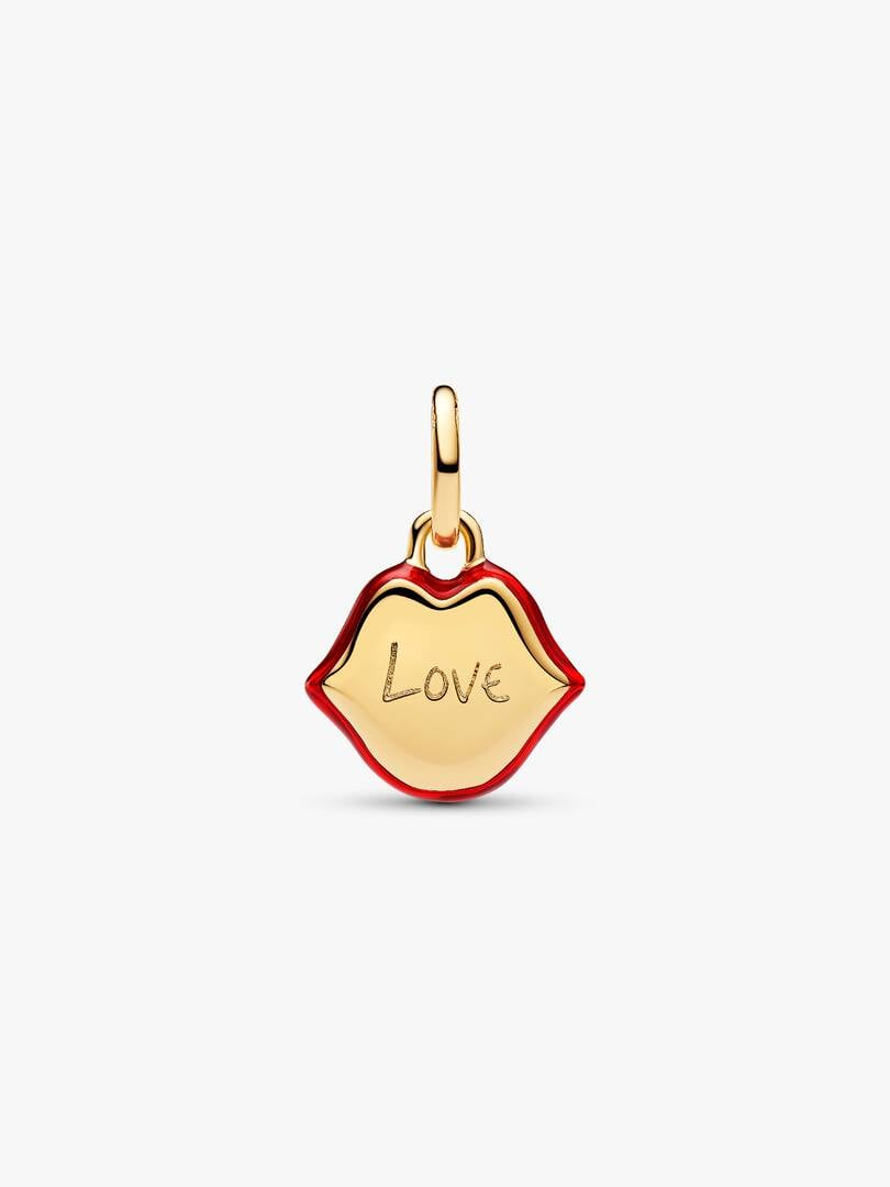 Pat McGrath The Lips of Love Dangle Charm Hallmarked S925 Sterling Silver
