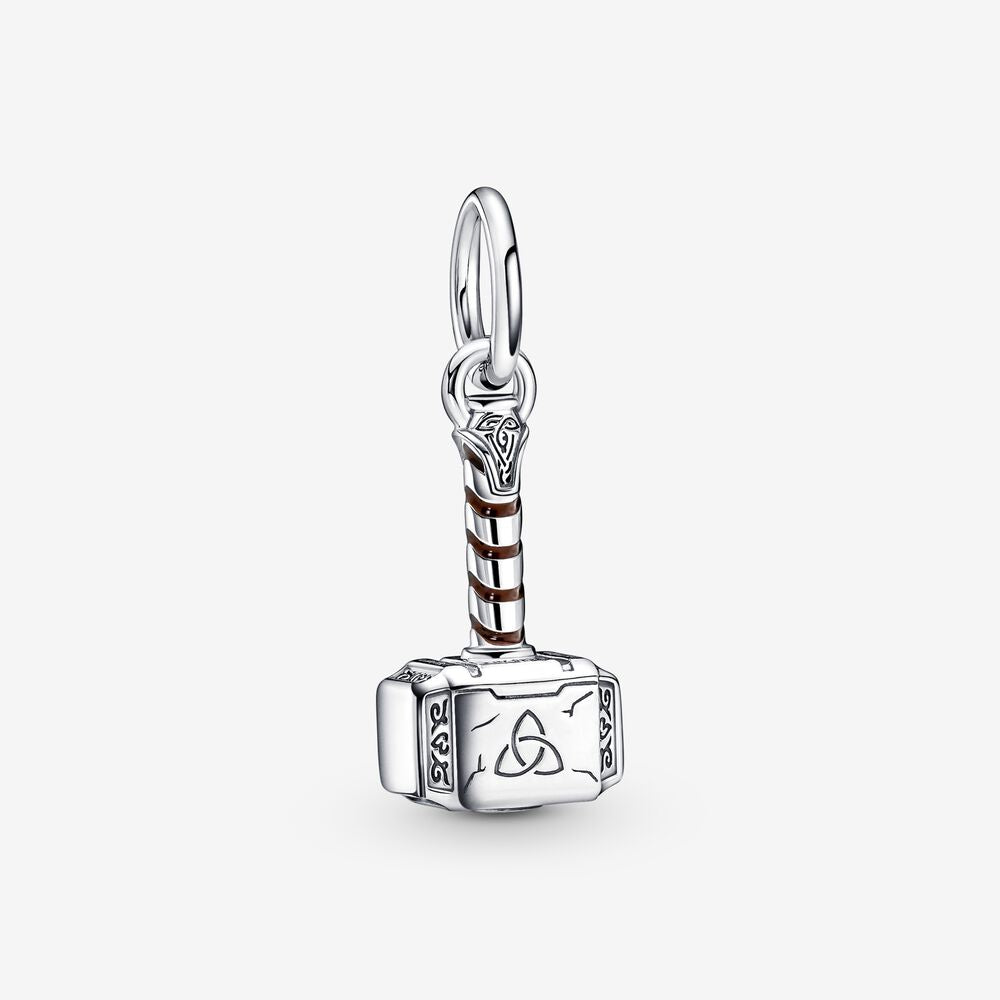 Marvel The Avengers Thor's Hammer Dangle Charm Hallmarked S925 Sterling Silver