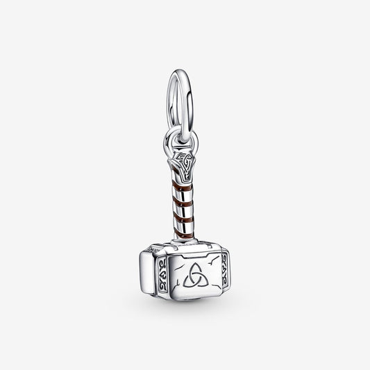 Marvel The Avengers Thor's Hammer Dangle Charm Hallmarked S925 Sterling Silver