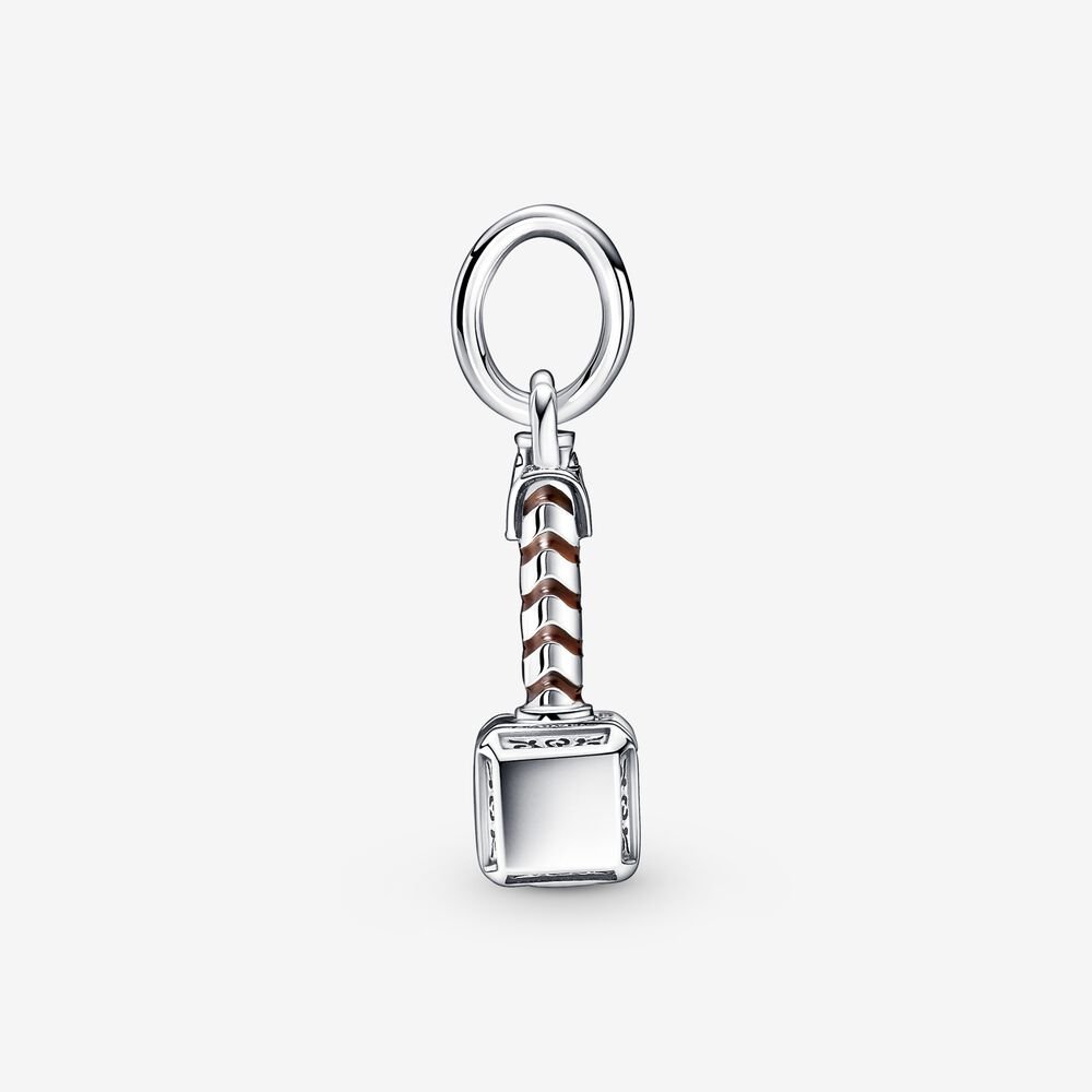 Marvel The Avengers Thor's Hammer Dangle Charm Hallmarked S925 Sterling Silver
