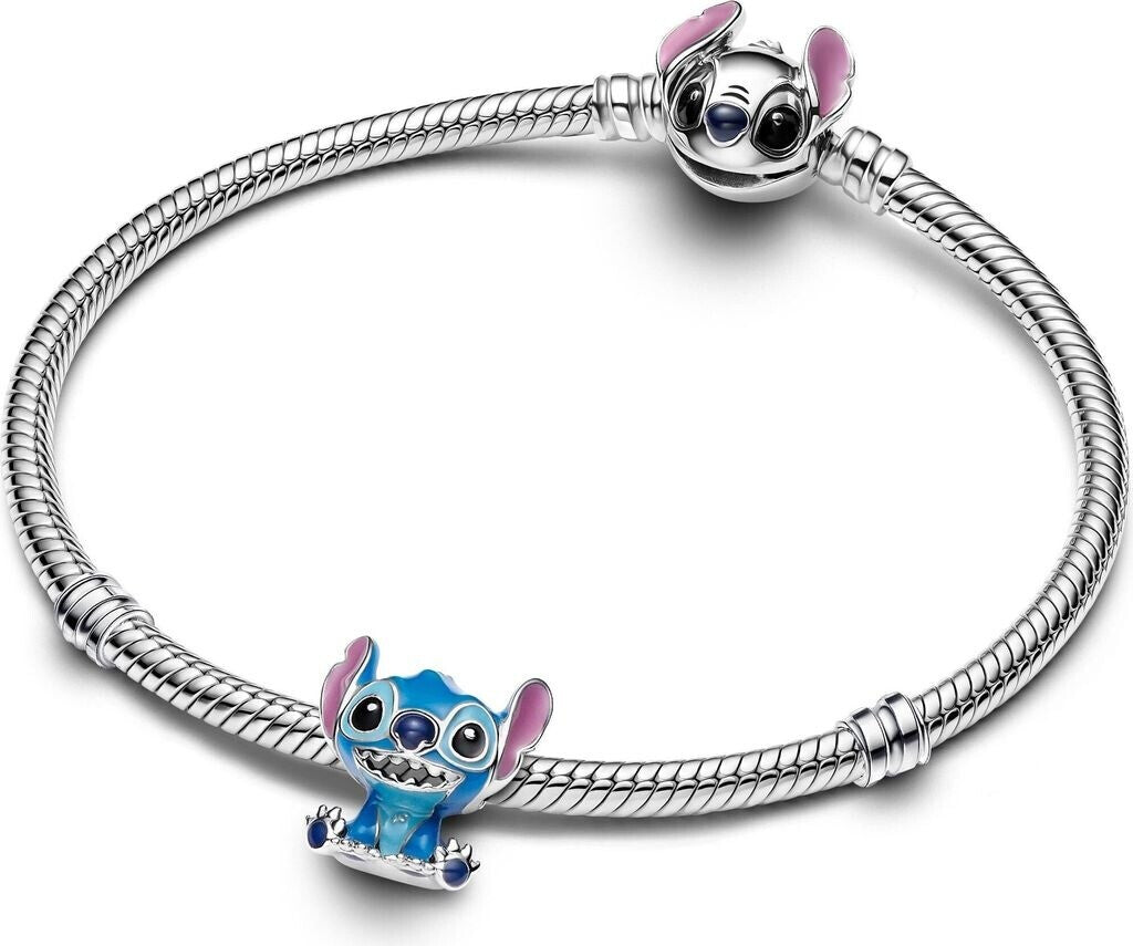 Disney Lilo Stitch Charm Hallmarked S925 Sterling Silver