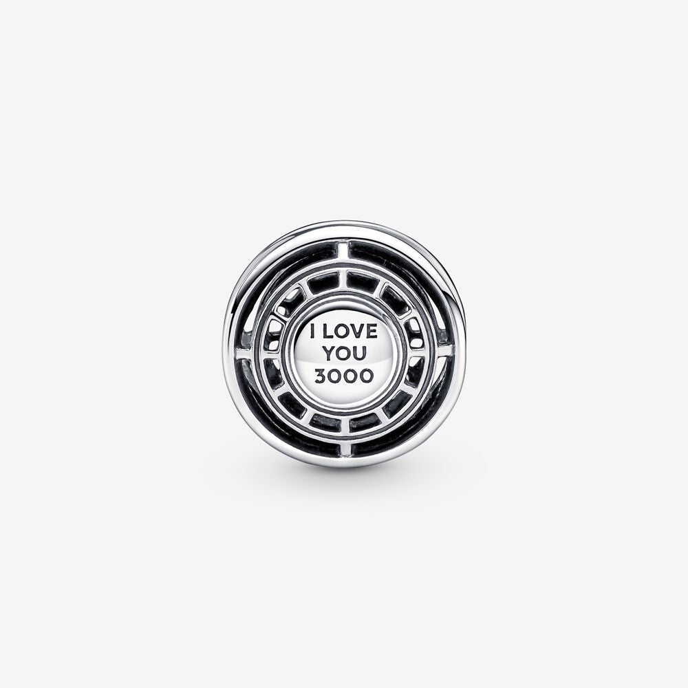 Marvel The Avengers Iron Man Arc Reactor Bead Charm Hallmarked S925 Sterling Silver